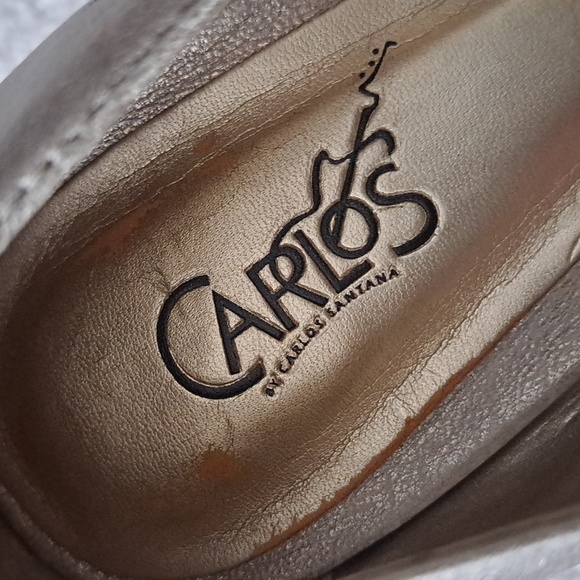 CARLOS Metallic Gold Leather Pumps - Picture 11 of 14